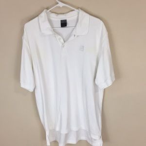 Nike Dry Fit White Polo Shirt Size Large
